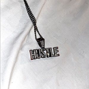 Silver mental plated hussle chain